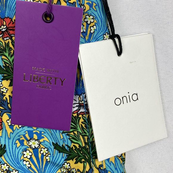 NWT Onia Mens Small Charles 7 Swim Trunks Floral Coral Vines Liberty Lined $225 - Picture 3 of 16